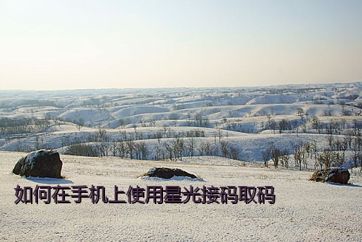 如何在手机上使用星光接码取码