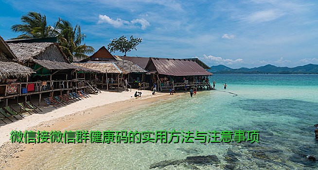 微信接微信群健康码的实用方法与注意事项