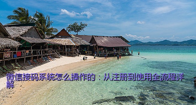 微信接码系统怎么操作的：从注册到使用全流程详解