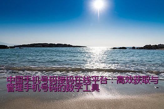 中国手机号码接码在线平台：高效获取与管理手机号码的数字工具