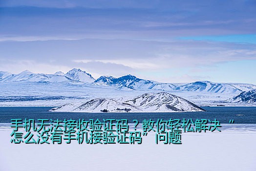 手机无法接收验证码？教你轻松解决“怎么没有手机接验证码”问题