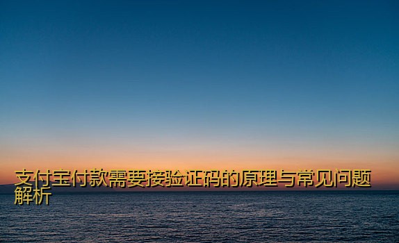 支付宝付款需要接验证码的原理与常见问题解析