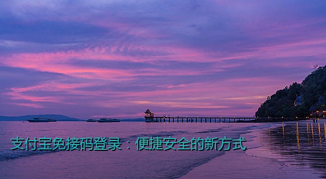 支付宝免接码登录：便捷安全的新方式
