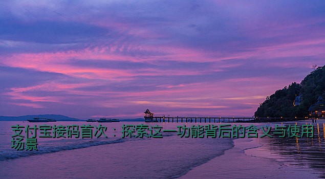 支付宝接码首次：探索这一功能背后的含义与使用场景