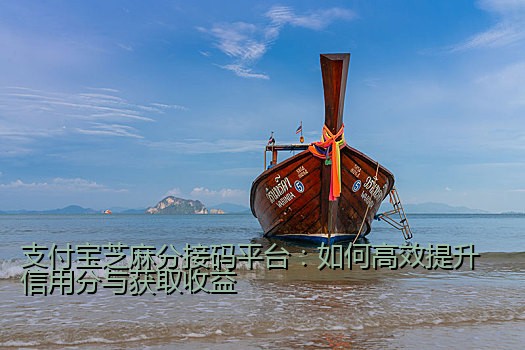 支付宝芝麻分接码平台：如何高效提升信用分与获取收益
